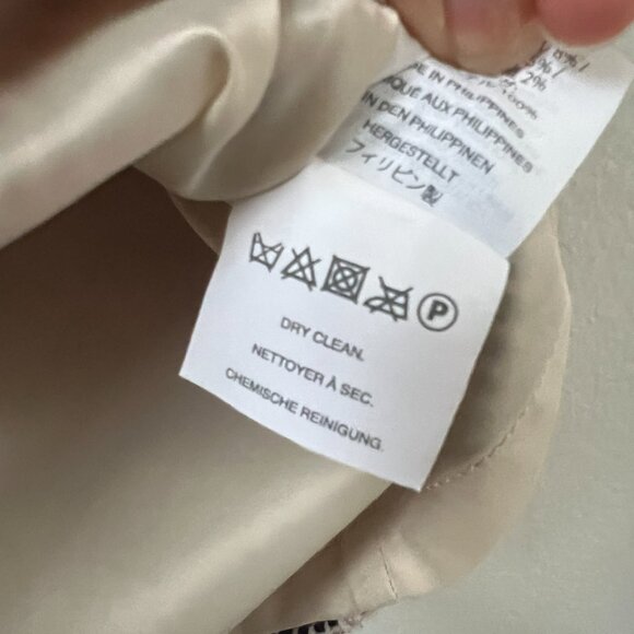 J.Crew Sz 14 Italian Tie Waist Red White Herringbone Tweed Sheath Dress Career - Picture 11 of 11